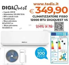 Digiquest - Climatizzatore Fisso 12000 BTU   V5