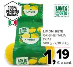 Bontà dell'orto - Limoni Rete