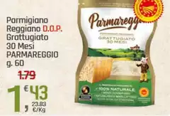 Parmareggio - Parmigiano Reggiano D.O.P. Grattugiato 30 Mesi