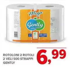 Mega - Rotoloni 2 Rotoli 2 Veli 500 Strappi