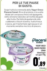 Piacersi - Yogurt Greco Bianco