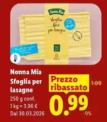 Nonna Mia - Sfoglia Per Lasagne