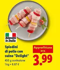 Spiedini Di Pollo Con Suino "Delight"