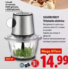 Silvercrest - Tritatutto Elettrico