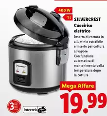 Silvercrest - Cuociriso Elettrico