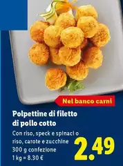 Polpettine Di Filetto Di Pollo Cotto