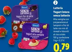Latteria - Yogurt Intero Senza Lattosio