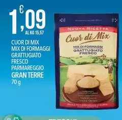 Cuor di scelta - Mix Di Formaggi Grattugiato Fresco Parmareggio Cuor di scelta - Mix Di Formaggi Grattugiato Fresco Parmareggio