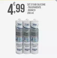 Set 3 Tubi Silicone Trasparente Set 3 Tubi Silicone Trasparente