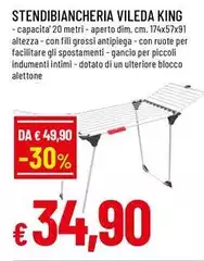 Vileda - Stendibiancheria King