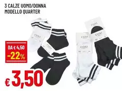 Calze Uomo/Donna Modello Quarter