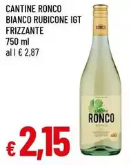 Cantine ronco - Bianco Rubicone IGT Frizzante