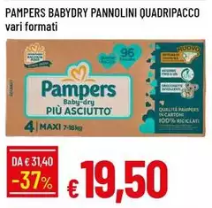 Pampers - Babydry Pannolini Quadripacco