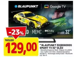 Blaupunkt - 32" BAUDUNKT 320BG6000S TV 81,3 cm (32") HD Smart TV Wi-Fi Nero