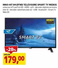 Inno-Hit - IH43TWB Televisore Smart Tv Webos