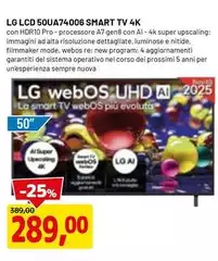 LG - 50UA74006 Smart TV 4K