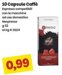 Nespresso - 10 Capsule Caffè