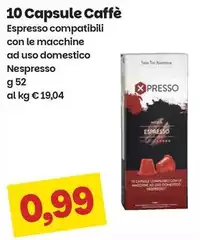 Nespresso - 10 Capsule Caffè