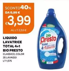 Total - Lavatrice  4+1 Bio Presto