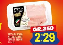 Terre e tesori - Petto Di Pollo A Fette Sottili