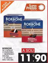 Caffe borbone - 50 Capsule Compatibili Nespresso Decisa