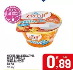 Parmalat - Yogurt Alla Greca Zymil Miele E Vaniglia Senza Lattosio