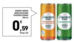 Conad - Energy Drink Zero Zuccheri Piacersi