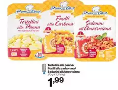 Prime - Tortellini Alla Panna/Fusilli All'alla Carbonara/Sedanin All'Amatriciana