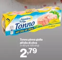Oliva - Tonno Pinna Gialla All'Olio Di