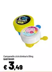 Babyboom - Campanello Ciclo Bimba/o Dling Babyboom - Campanello Ciclo Bimba/o Dling