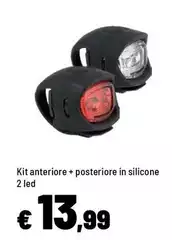 Kit Anteriore + Posteriore In Silicone 2 Led Kit Anteriore + Posteriore In Silicone 2 Led