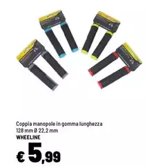 Wheeline - Coppia Manopole In Gomma Wheeline - Coppia Manopole In Gomma
