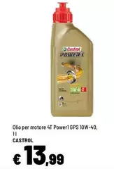 Castrol - Olio Per Motore 4T Powerl Gps 10W-40