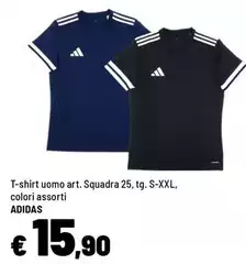Adidas - T-Shirt Uomo Art. Squadra 25 Adidas - T-Shirt Uomo Art. Squadra 25