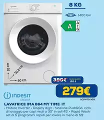 Indesit - Lavatrice IMA 864 My Time It
