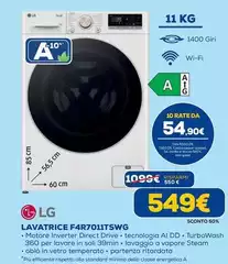 LG - Lavatrice F4R7011TSWG