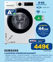 Samsung - Lavatrice WW90CGC04DAEET