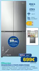 Hisense - Frigorifero 4 Porte RQ5P470SEIE 