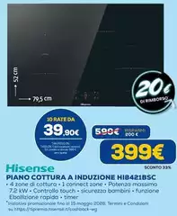 Hisense - Piano Cottura A Induzione HI8421BSC 