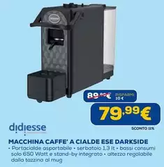 Didiesse - Macchina Caffe' A Cialde Ese Darkside