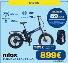 Nilox - E-Bike X8 Pro + Zaino