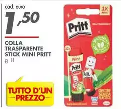 Pritt - Colla Trasparente Stick Mini