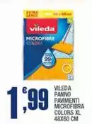 Vileda - Panno Panmenti Microfibra Colors Xl
