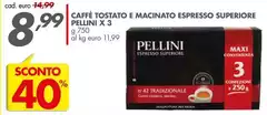 Pellini - Caffè Tostato E Macinato Espresso Superiore