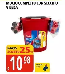 Vileda - Mocio Completo Con Secchio