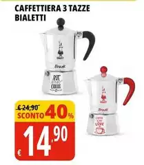 Bialetti - Caffettiera 3 Tazze