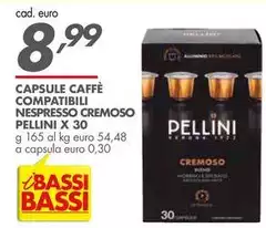 Pellini - Capsule Caffè Compatibili Nespresso Cremoso X 30