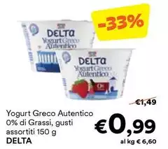 Delta - Yogurt Greco Autentico 0% Di Grassi
