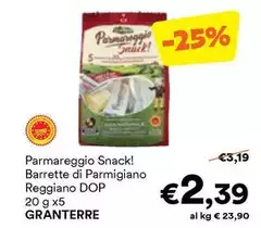 Parmareggio -  Snack! Barrette Di Parmigiano Reggiano DOP