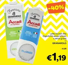 Granarolo - Latte Accadi Alta Digeribilità Senza Lattosio O Senza Grassi
